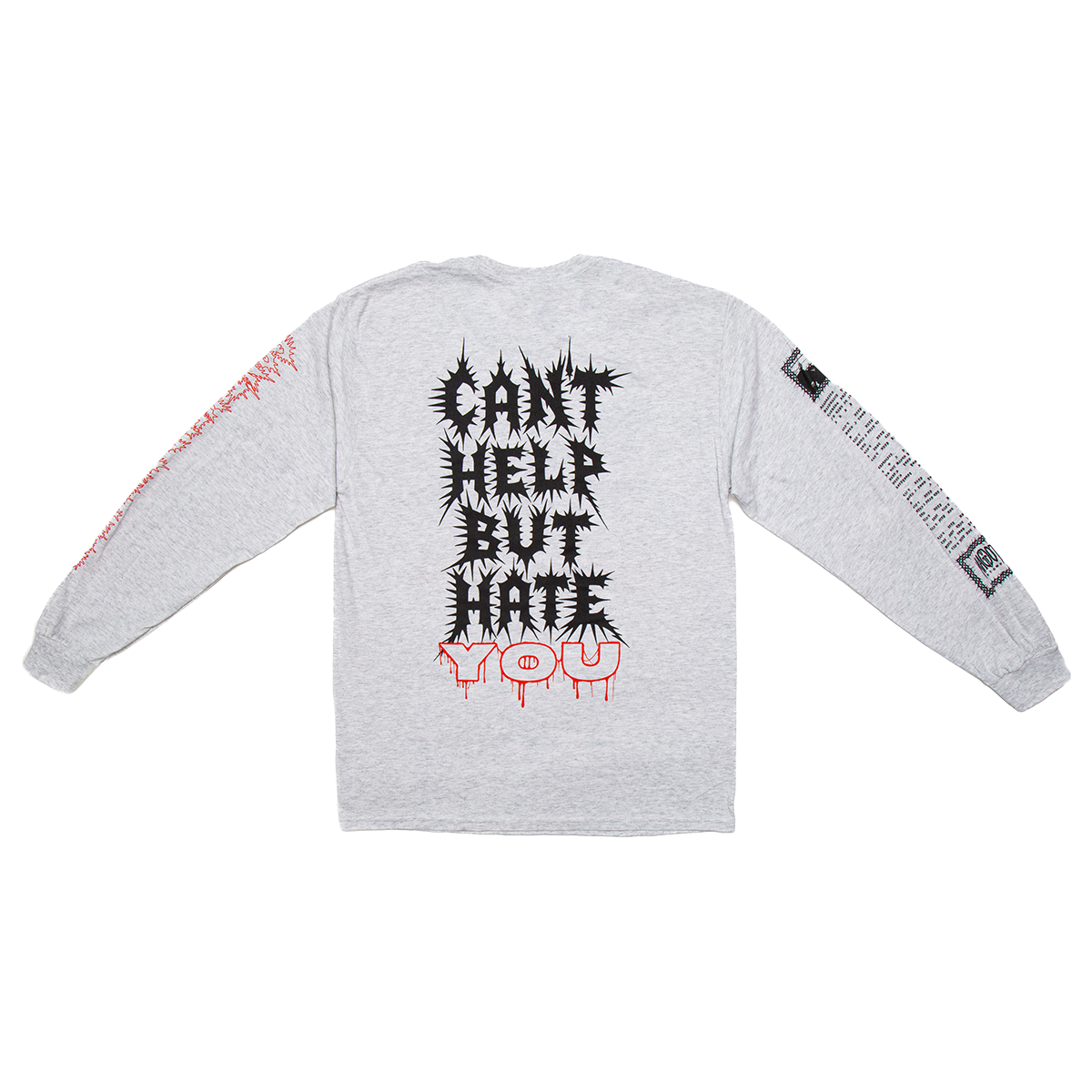 CANT HELP BUT HATE - HEATHER GREY LONGSLEEVE