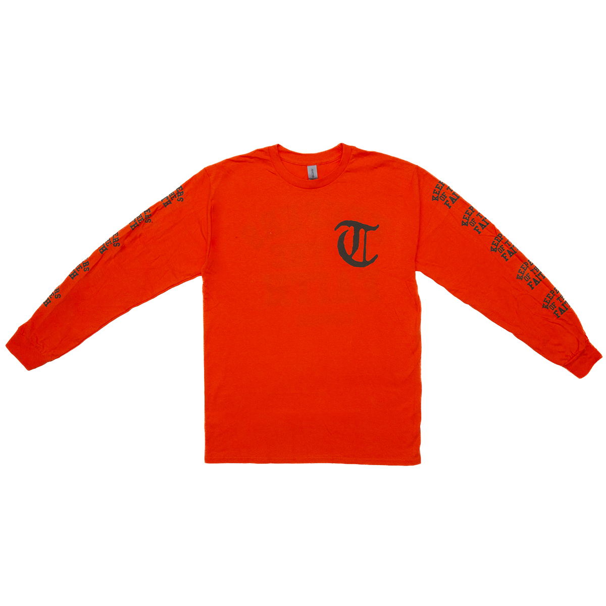 KEEPERS OF THE FAITH - DARK ORANGE LONGSLEEVE