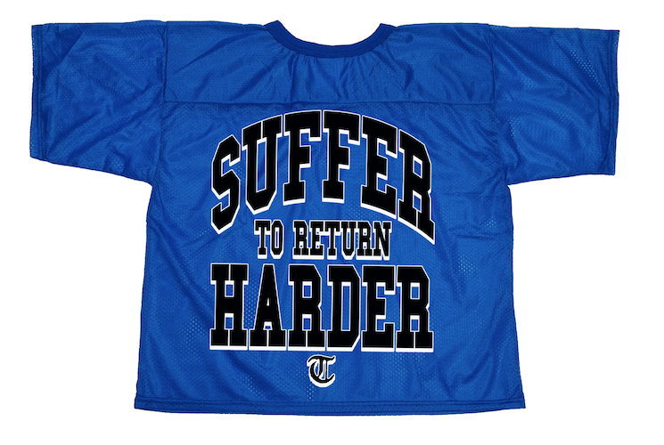 SUFFER TO RETURN HARDER - FOOTBALL JERSEY - ROYAL