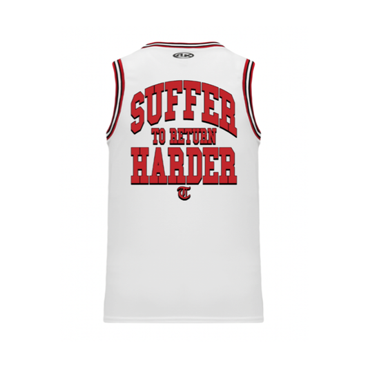 "SUFFER TO RETURN HARDER" BASKETBALL JERSEY