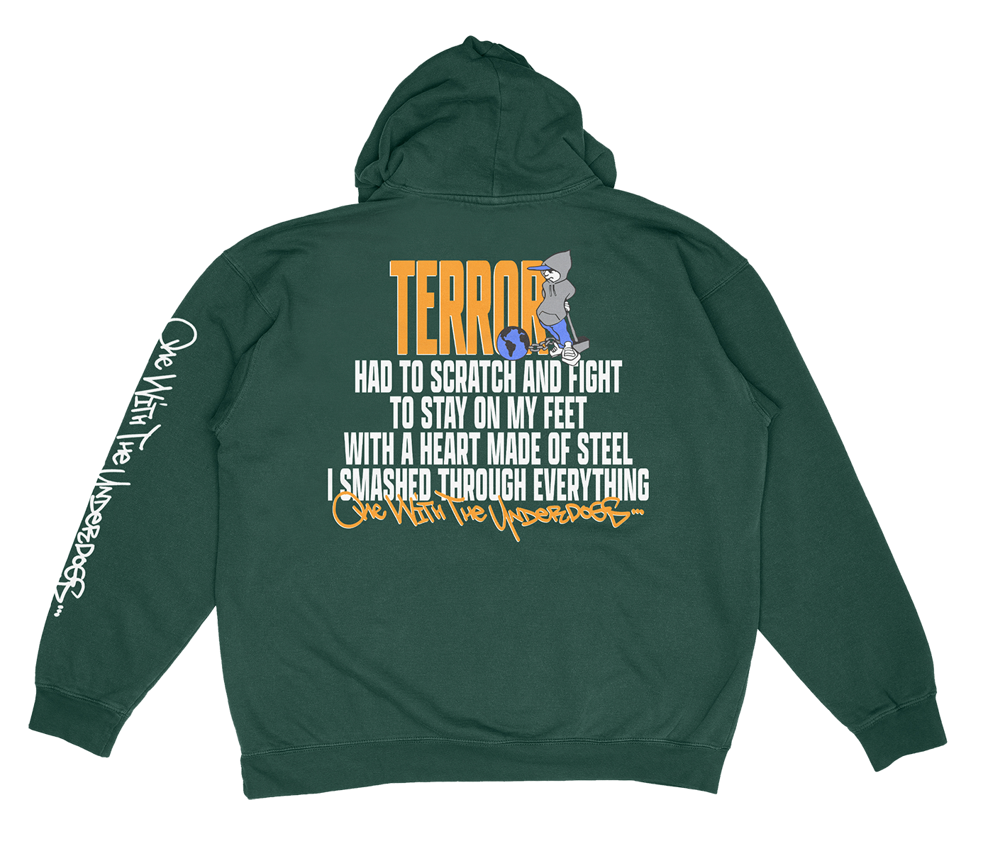 UNDERDOGS FOREST GREEN HOODIE