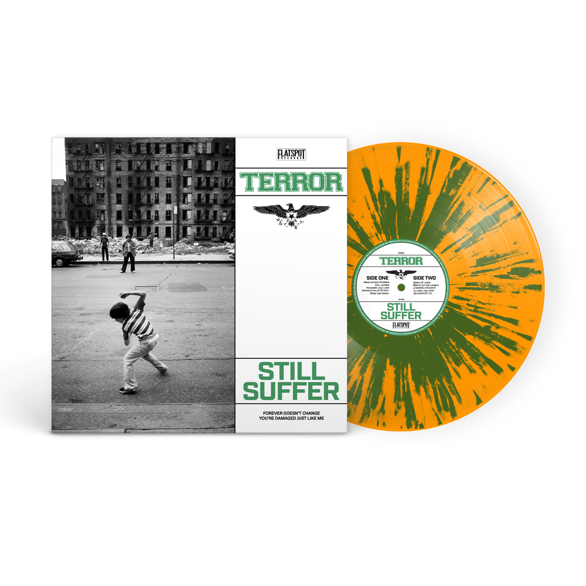 Terror - Still Suffer Orange Crush w/ Olive Green Splatter Vinyl Terror - Still Suffer Orange Crush w/ Olive Green Splatter Vinyl